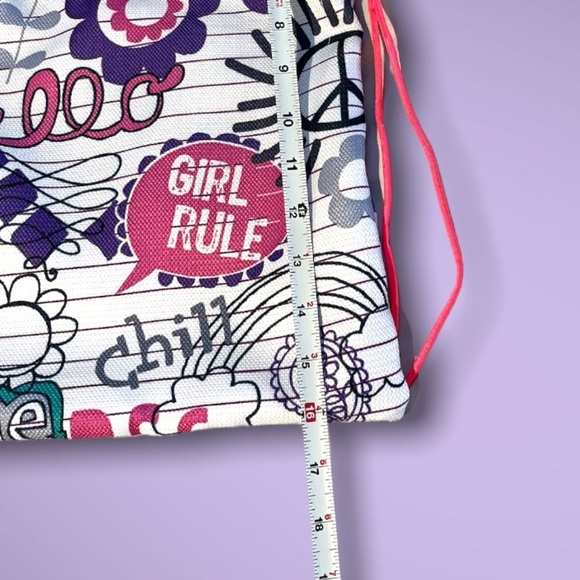 Handmade String Bag Durable Zipper Pocket Tote Backpack - Picture 6 of 16